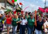 Llaman en Neza con batucadas y marchas a defender la transformación Foto: Carmen de la Rosa