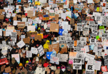 Manifestación Nacional en E.U exigen retiro de agentes federales tras tiroteos en Minneapolis Foto: REDES