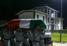 Rinden Honores a guardias nacionales de Guerrero caídos en operativo contra ‘El Mencho’ Foto: La Jornada