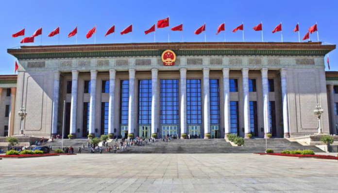 Gran Salón del Pueblo donde se celebra la Asamblea Popular Nacional y la Conferencia Consultiva Política del Pueblo Chino Foto: REDES