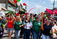 Llaman en Neza con batucadas y marchas a defender la transformación Foto: Carmen de la Rosa