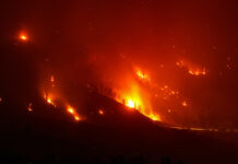 Potente incendio forestal azota la Columbia Británica de Canadá